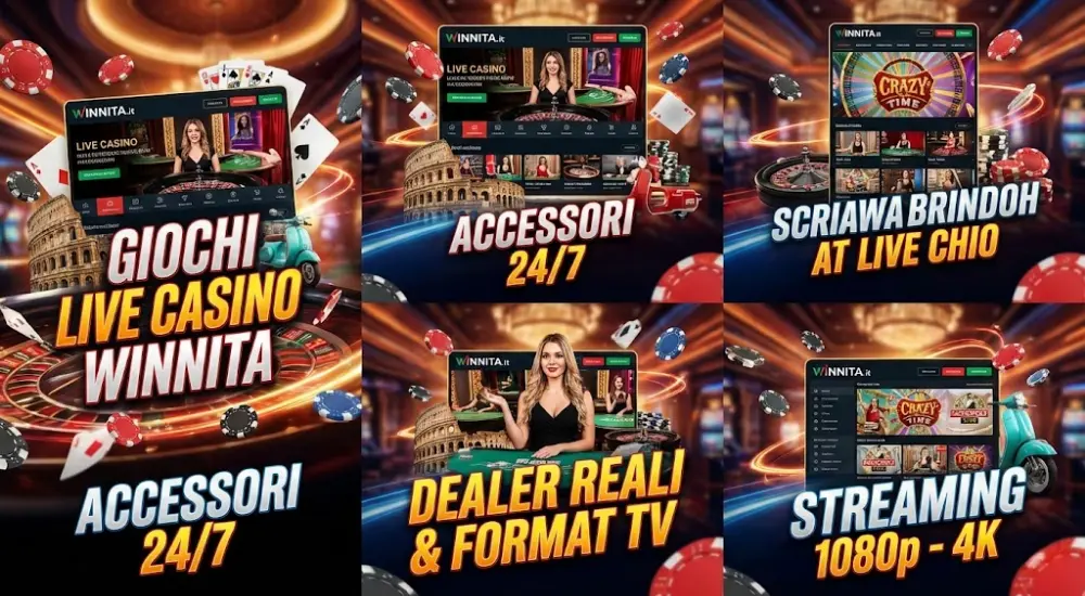 Giochi disponibili nel Live Casino Winnita
